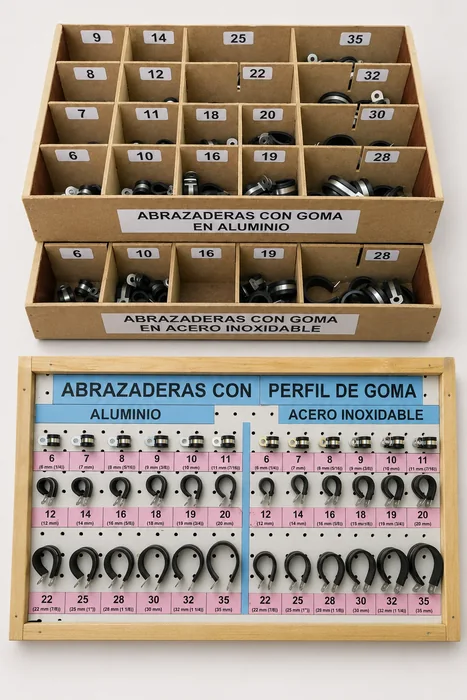 Abrazaderas con Perfil de Goma