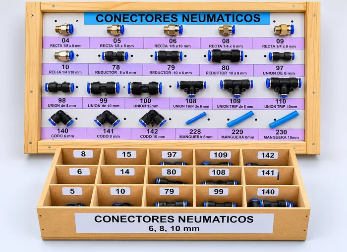Surtidito Conectores Neumáticos Plástico