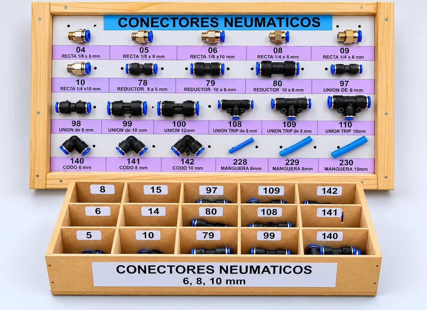 Surtidito Conectores Neumáticos Plástico — imagen 1